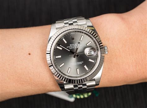 rolex rhodium datejust